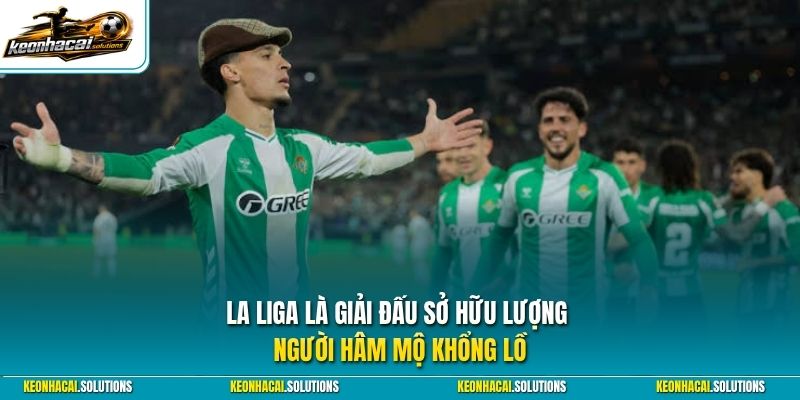 La Liga là giải đấu sở hữu lượng người hâm mộ khổng lồ